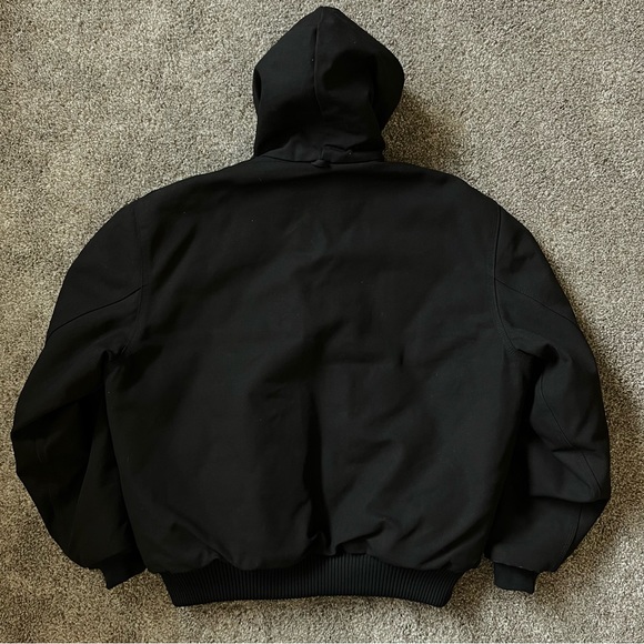 Vintage Carhartt Canvas Quilt Lined Jacket 90s JQ1005 Size XL - Picture 2 of 8